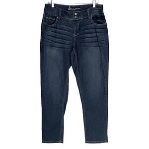 Lane Bryant Dark Wash Mid Rise Skinny Ankle Blue Jeans Size 14